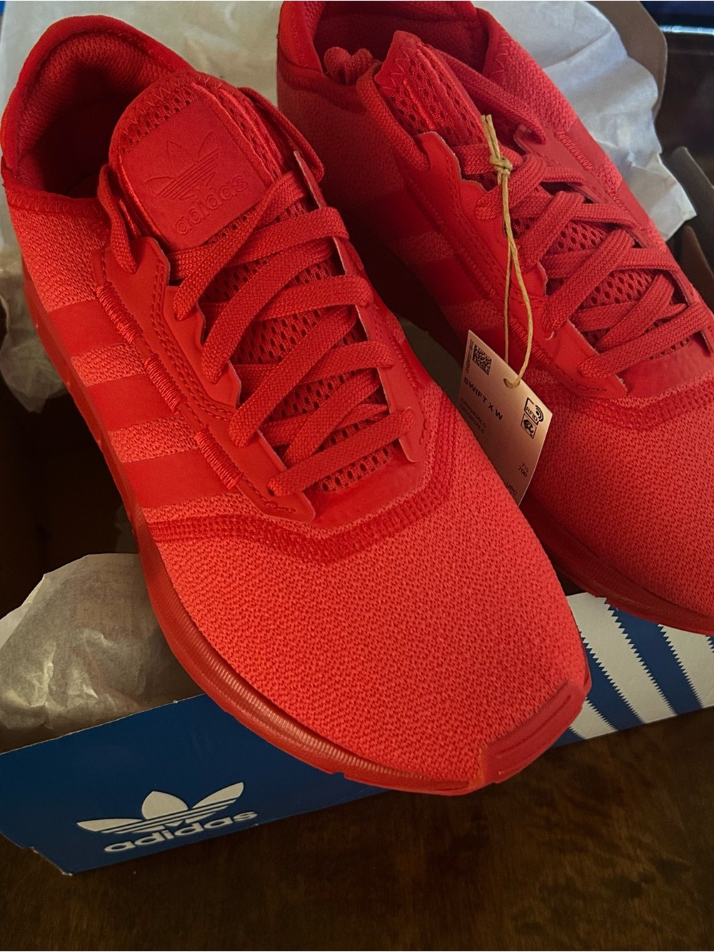 adidas Women’s All-Red Lightweight Athletic Sneakers